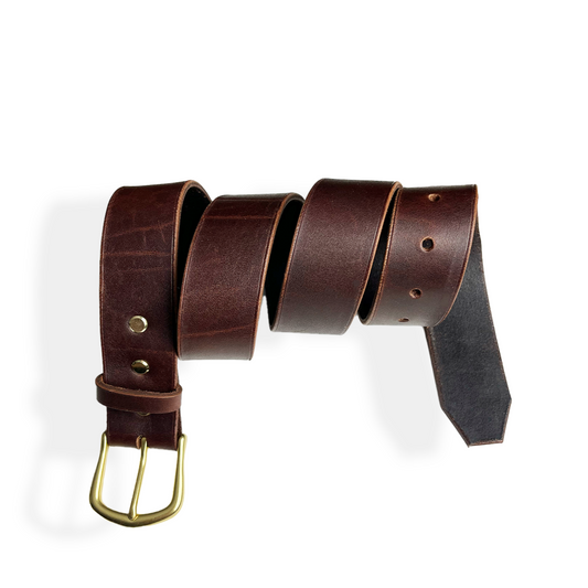 Wilfreds Latigo Wax Belt - Casual Dress (Gold Buckle)